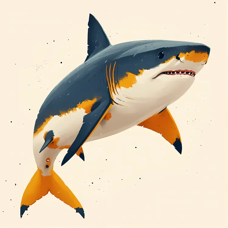 Cute Shark Drawing