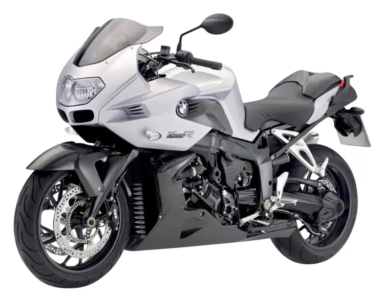 White BMW Sport Motorcycle