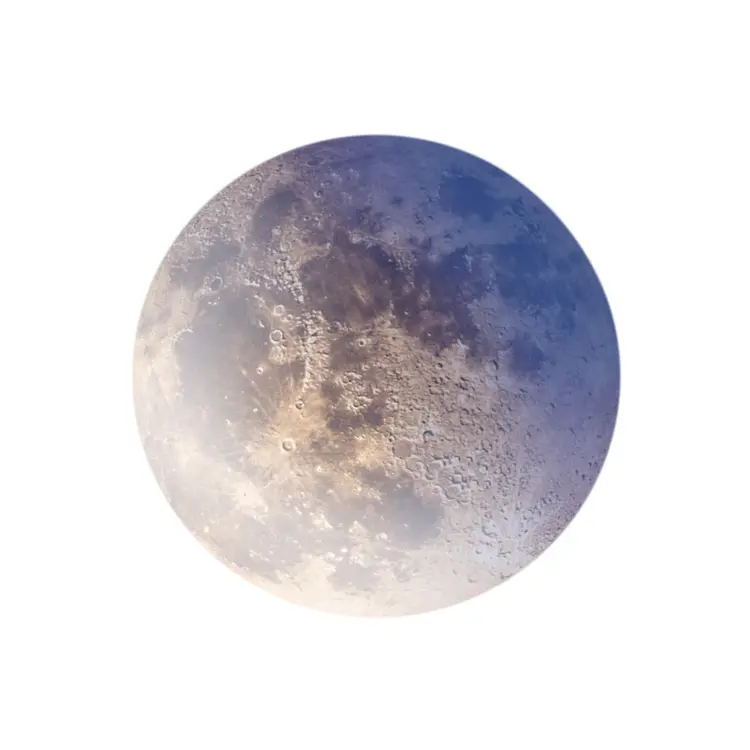 Colorful Full Moon Image