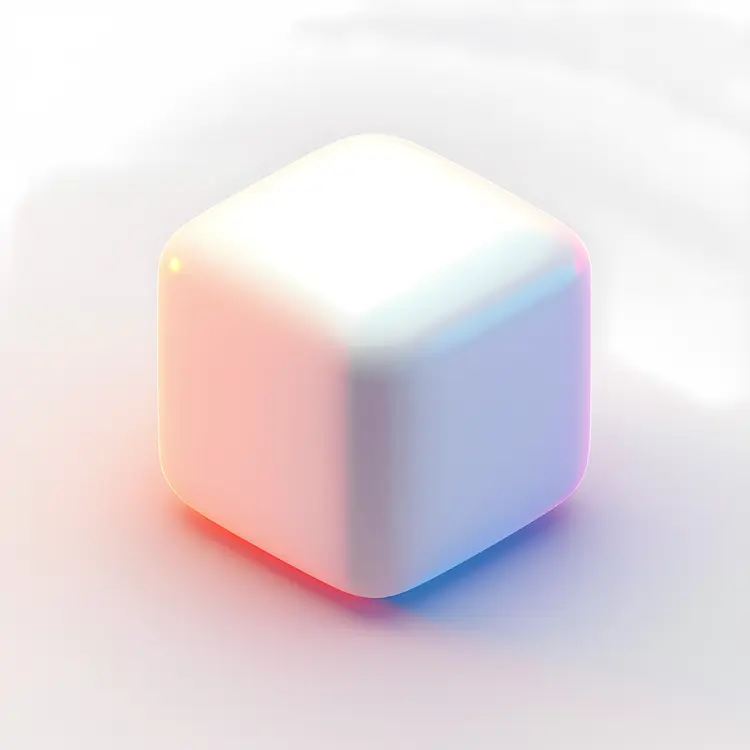 3D Glowing Cube