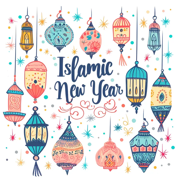 Islamic New Year Celebration with Lanterns