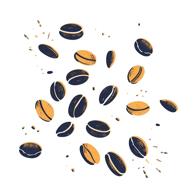 Stylized Coffee Beans