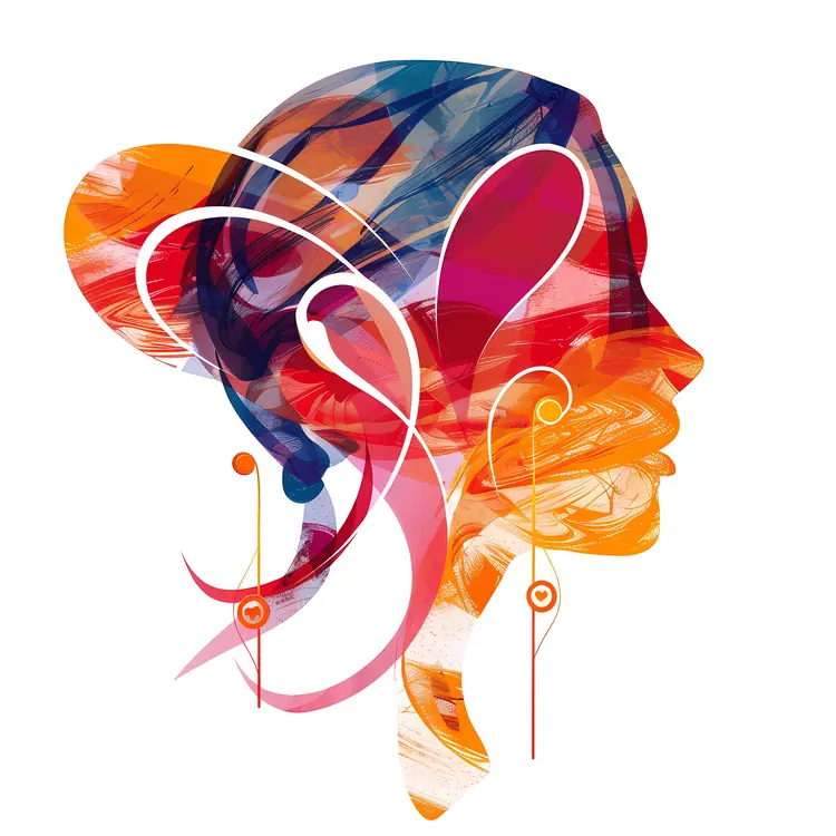 Colorful Abstract Woman