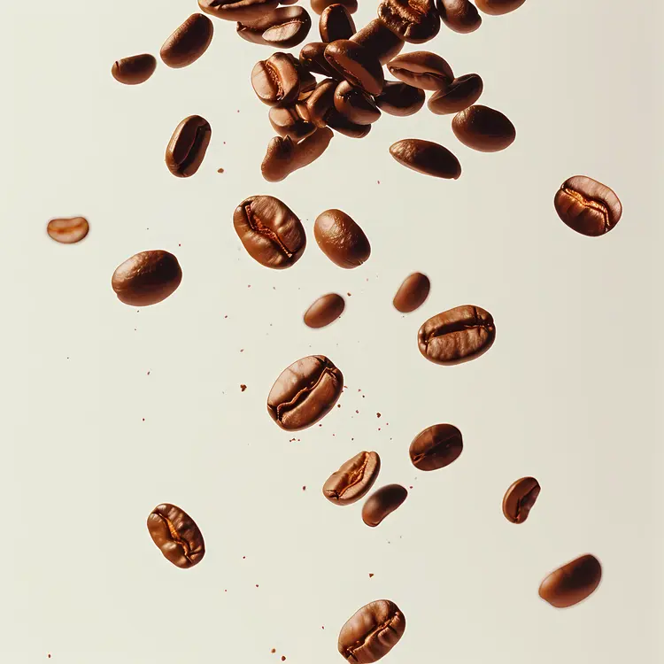 Brown Roasted Coffee Beans