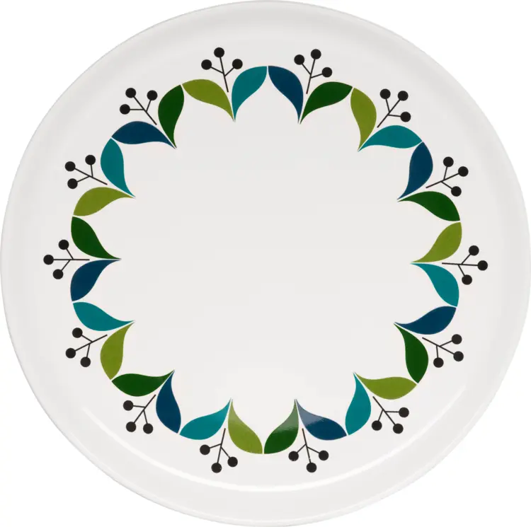 Decorative Plate with Leaf Pattern