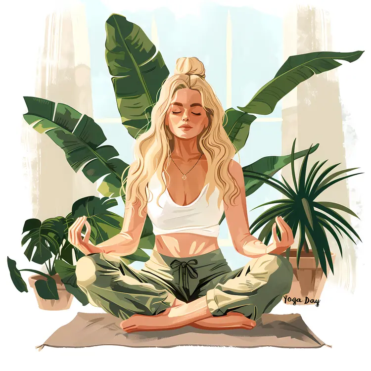 Yoga Day Meditation Pose