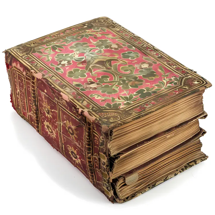 Old Book with Ornate Cover