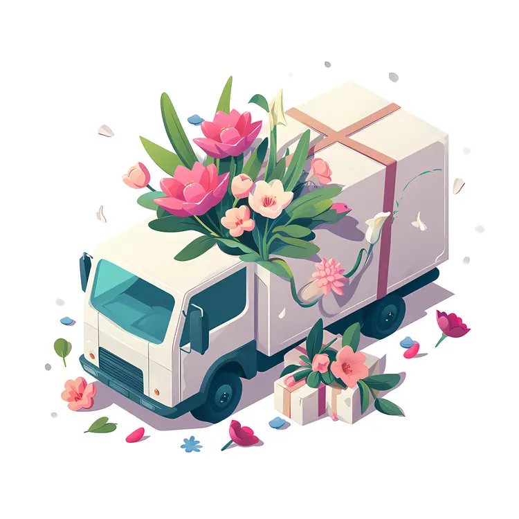 Flower Delivery Truck
