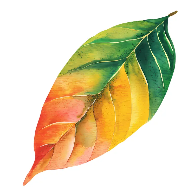 Colorful Leaf Illustration