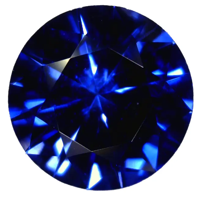 Blue Round Gem Illustration