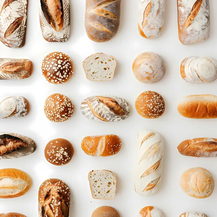 Assorted Fresh Bread Loaves