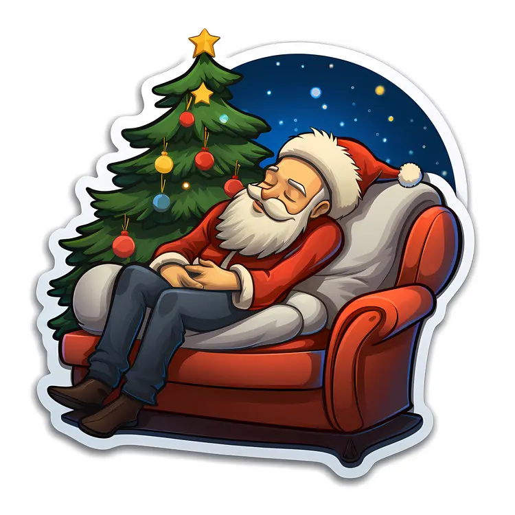 Santa Claus Sleeping