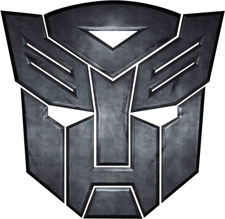 Metallic Robot Face Logo
