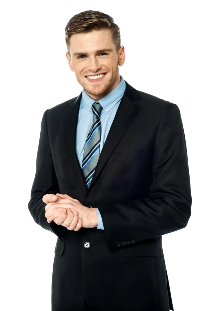 Smiling Businessman in Suit