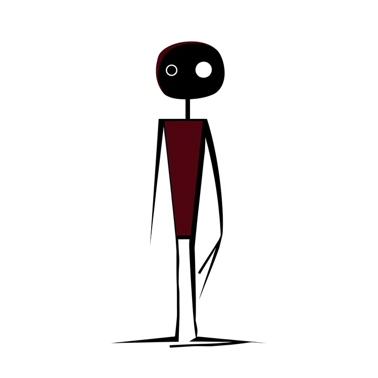 Minimalist Stick Figure Drawing