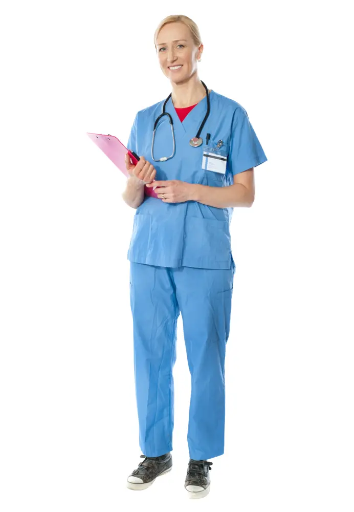 Nurse Holding a Clipboard