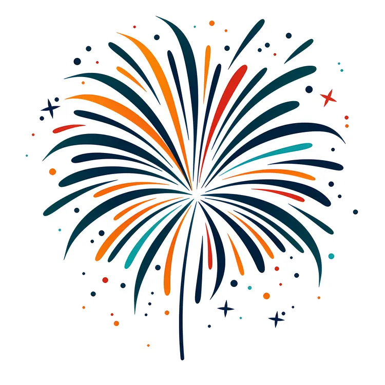 Vibrant Firework Display