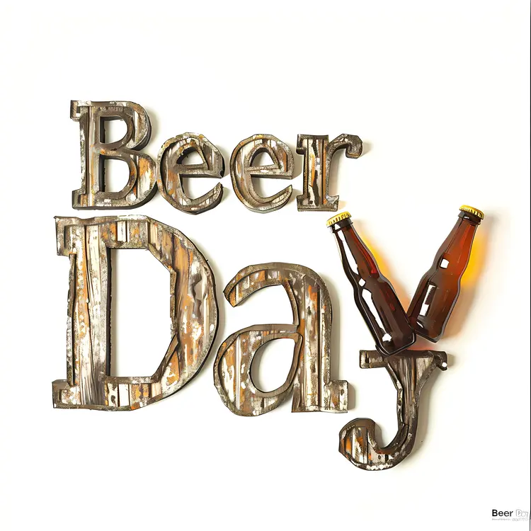 Beer Day Celebration with Bottles