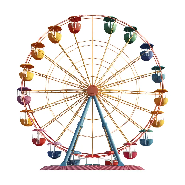 Vibrant Ferris Wheel at the Fair