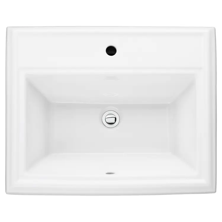 Modern White Rectangular Sink for Bathroom