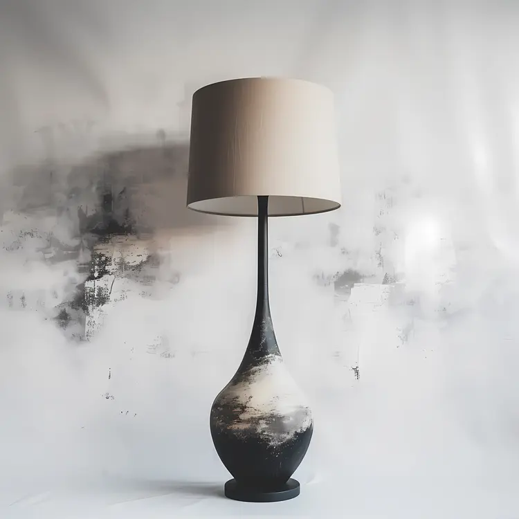 Elegant Black and White Lamp