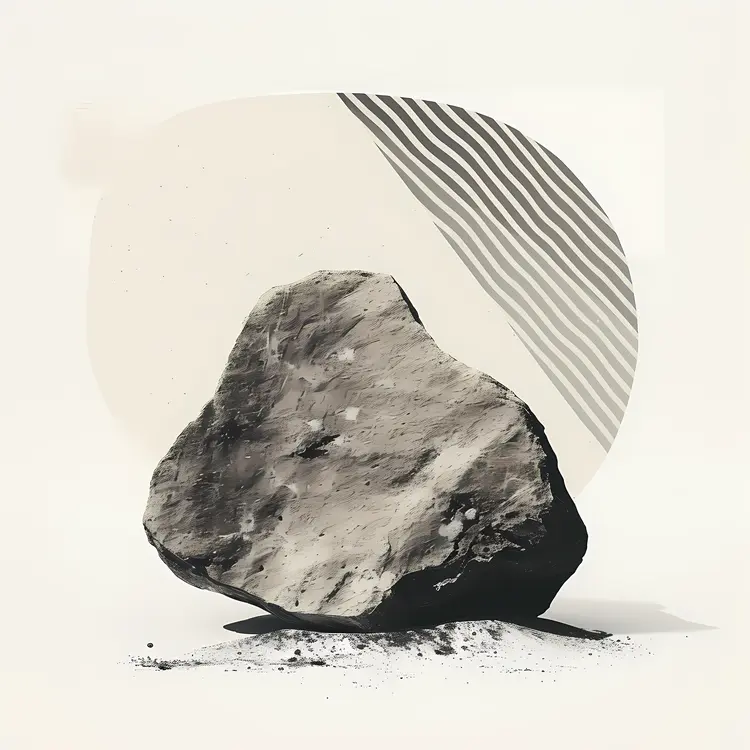 Abstract Rock with Patterns