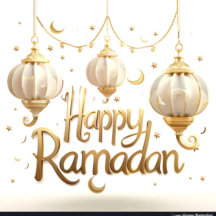 Happy Ramadan Golden Text