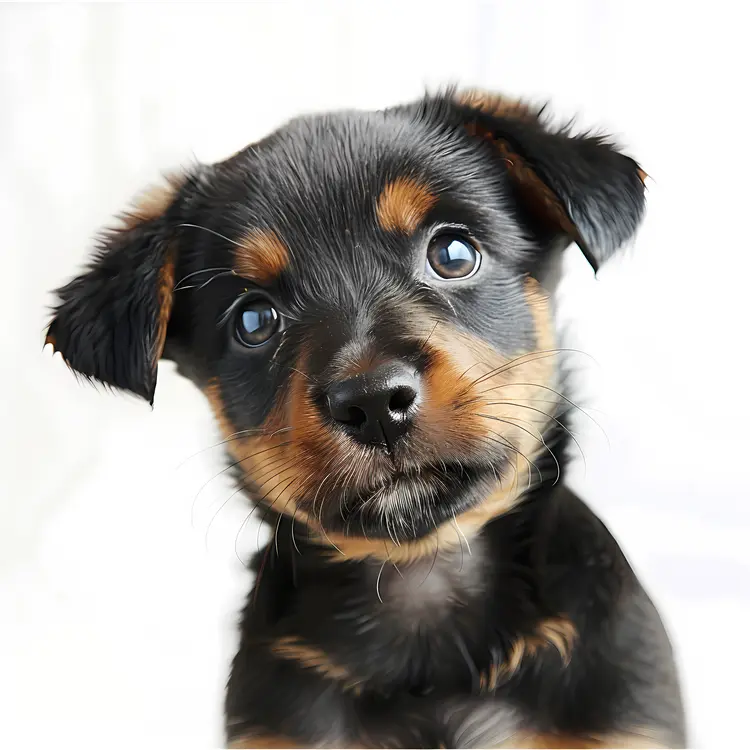 Cute Black and Brown Puppy