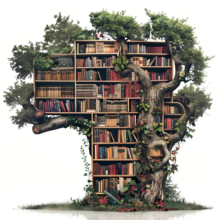 Tree Shaped Bookshelf