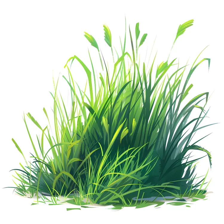 Lush Green Grass Illustration
