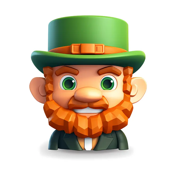 Leprechaun with Hat and Beard