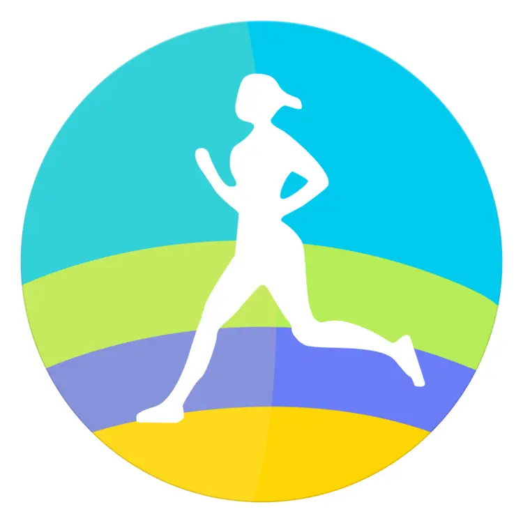 Running Silhouette Fitness Logo