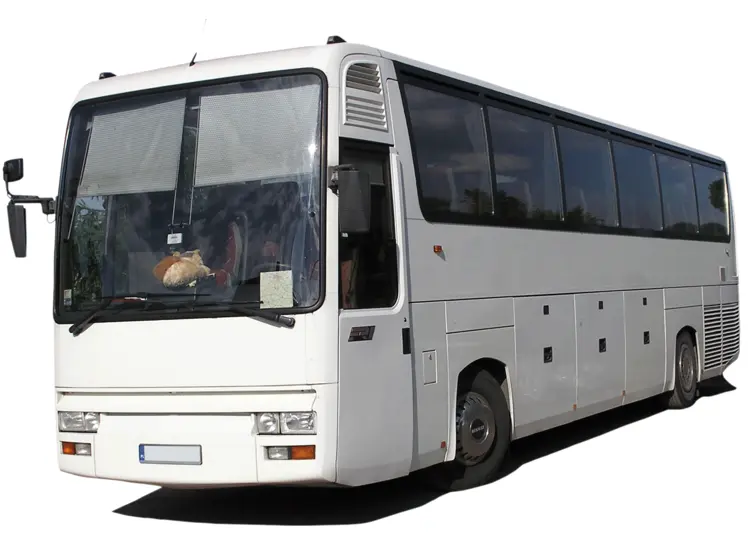 White Coach Bus for Travel