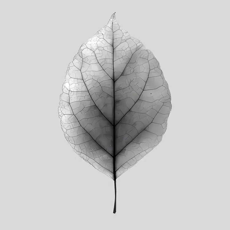Detailed Leaf Skeleton