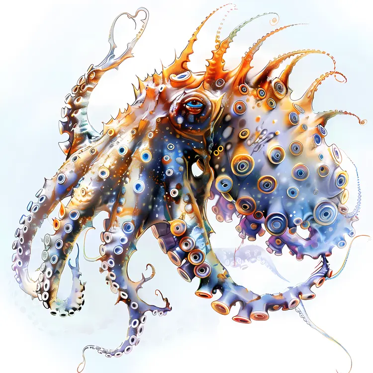 Colorful Octopus Illustration