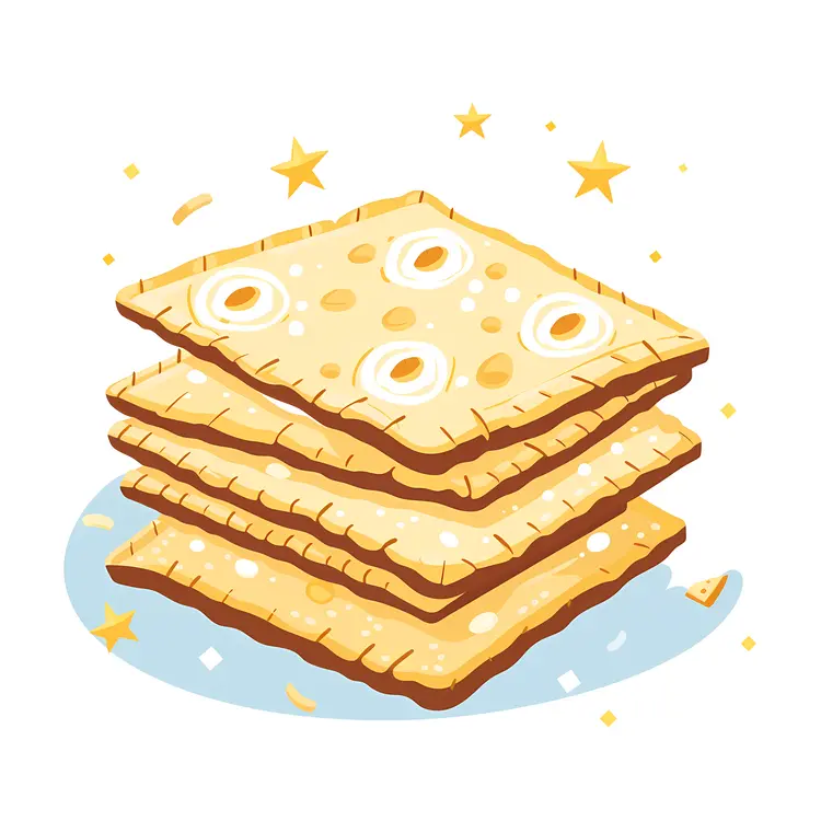 Stack of Crackers with Stars