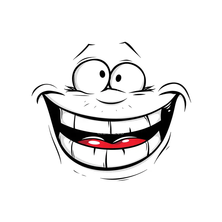 Cartoon Laughing Face