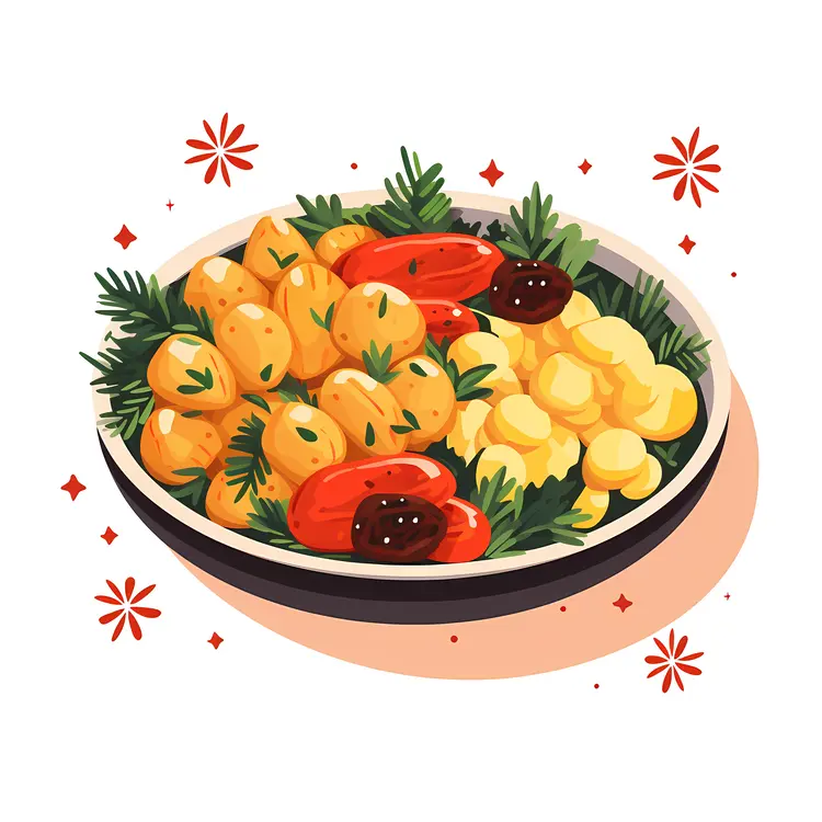 Healthy Vegetable Dish with Potatoes and Carrots