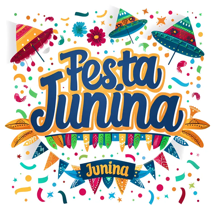 Colorful Festa Junina Banner