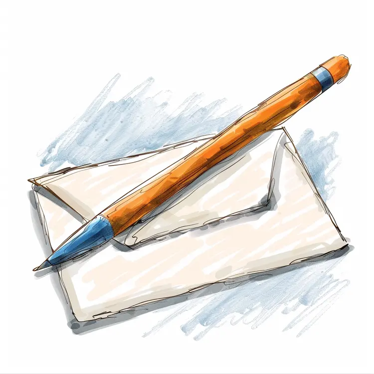 Pen and Envelope for Writing Letters