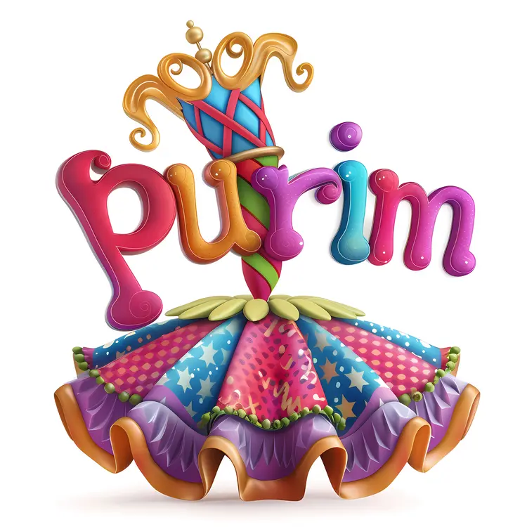 Purim Festival Colorful Dress