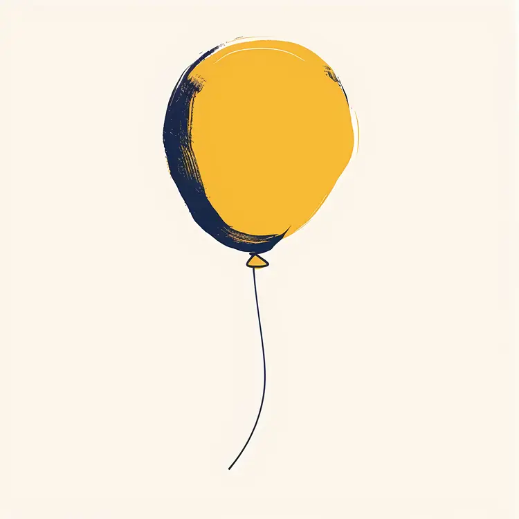 Yellow and Blue Balloon for Parties