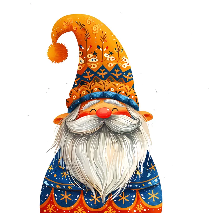 Smiling Orange Hat Gnome