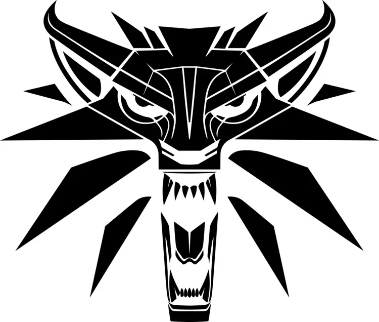 Fierce Black Wolf Emblem