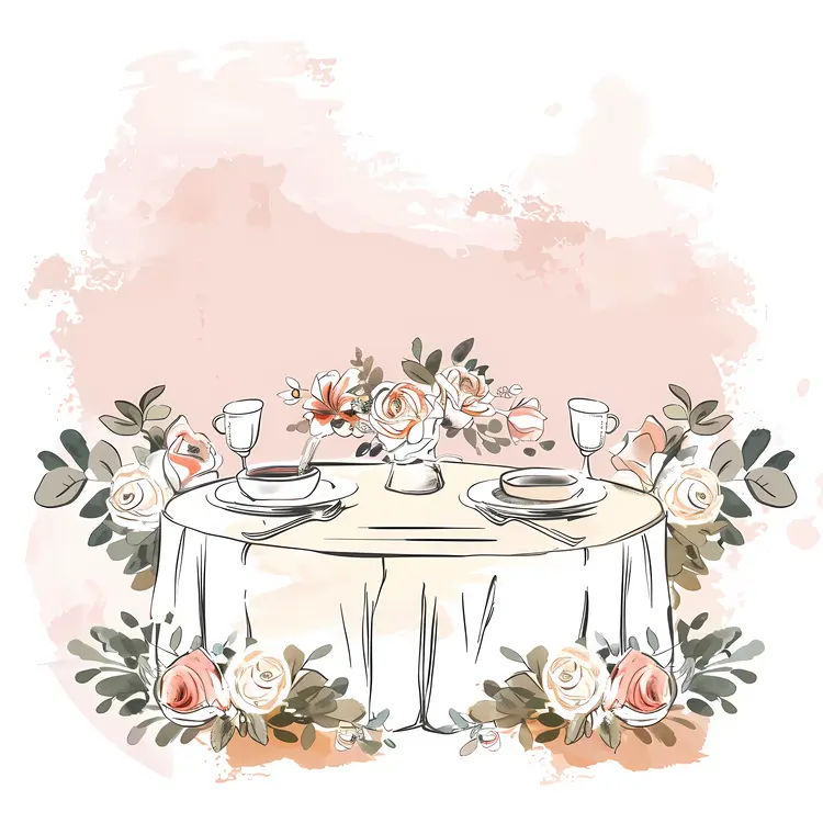 Elegant Floral Table Setting