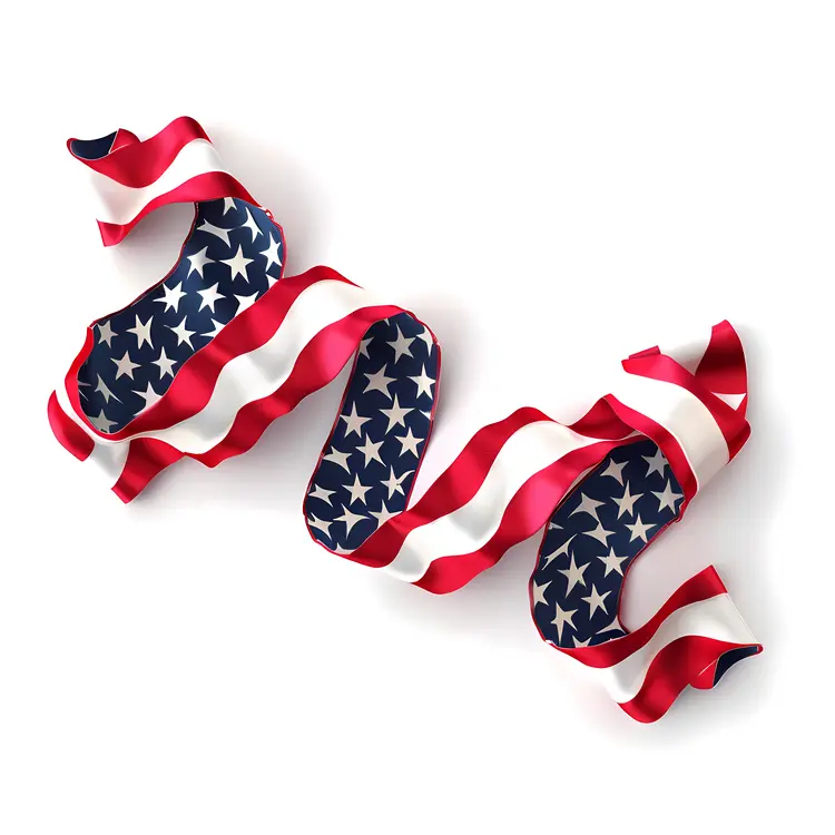 Patriotic Ribbon for Independence Day