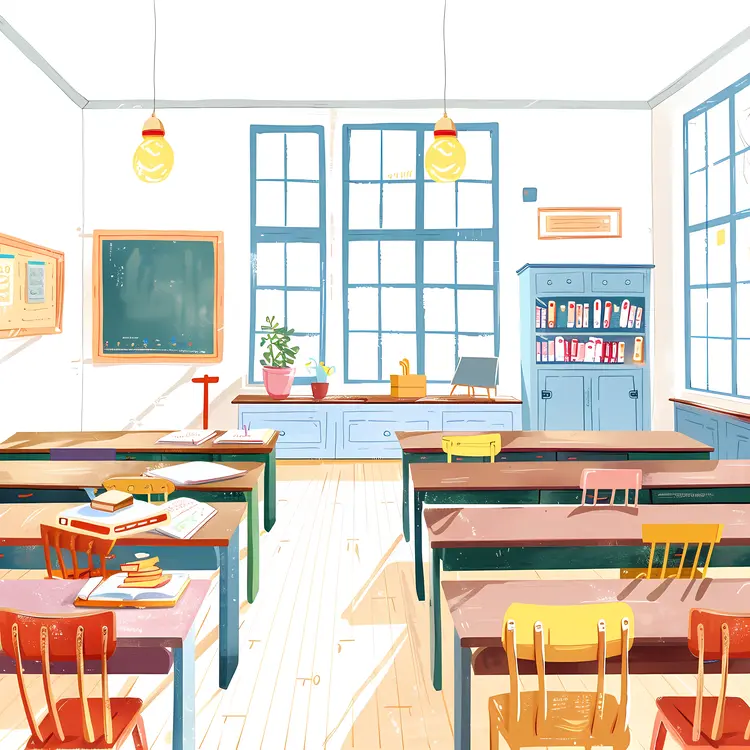 Bright and Colorful Classroom