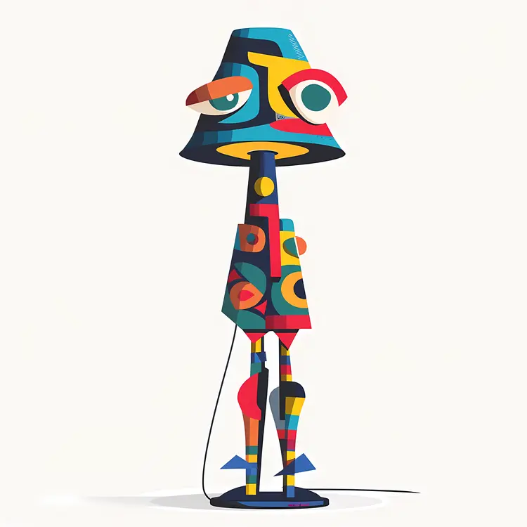 Abstract Colorful Lamp