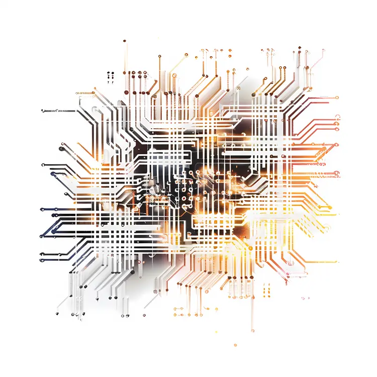 Complex Circuit Board Symbol