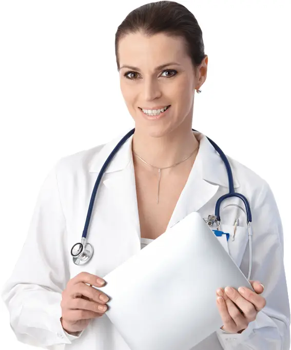 Female Doctor Holding a Tablet